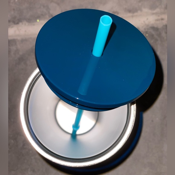 STARBUCKS SPRING 2023 METAL SCALLOPED PEACOCK BLUE TEAL TWO TONE NEW RELEASE - Picture 6 of 8